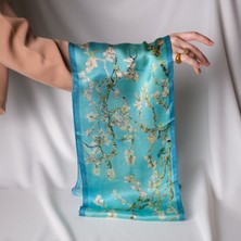 Van Gogh Irises %100 Ipek Fular 26X130CM "art On Silk"