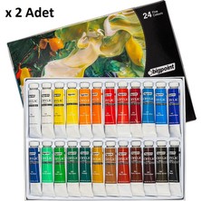 Bigpoint Akrilik Boya Seti 12ML Tüp x 24 Renk x 2 Adet