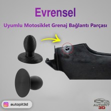 AutoPit 3D Motosiklet Grenaj Bağlantı Parçası Evrensel (2 Adet)