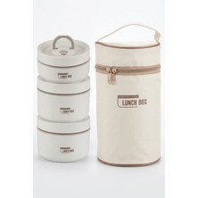 Src 3 Katlı Termal Yalıtımlı Çantalı Sefer Tası - Taşınabilir Paslanmaz Çelik Yemek Termosu & Beslenme Kutusu (Lunch Box)