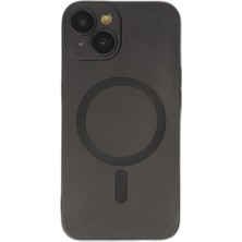 Raftan Topla Iphone 14 Plus Kılıf Moshi Lens Magneticsafe Silikon - Siyah