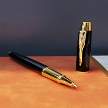 Eco Lounge Siyah Beyaz Renkli Tarihsiz Ajanda Defter ve Metal Roller Kalem Seti