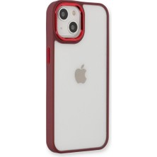 Raftan Topla Iphone 14 Plus Kılıf Dora Kapak - Kırmızı