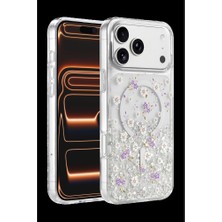Raftan Topla Onegif Iphone 17 Pro Misk Simli Magsafe Kapak - Desen 2