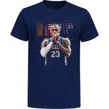 Efendioğlu Design 23 Numara Basketbol Efsanesi Lebron James Baskılı Pamuklu Erkek Tişört