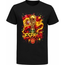 Efendioğlu Design World Cup Espana 2026 Baskılı Pamuklu Çocuk T-Shirt