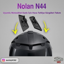AutoPit 3D Nolan N44 Uyumlu Hava Tahliye Sürgüleri Sağ-Sol Takım