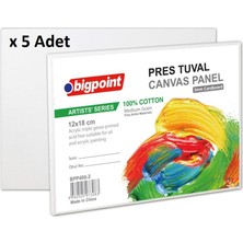 Bigpoint Artists' Pres Tuval 12X18CM x 5 Adet