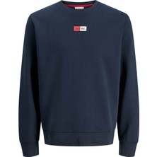 Jack & Jones Jjpan Sweat Crew Neck Smu Lacivert Erkek Sweatshirt 12310759