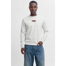 Jack & Jones Jjpan Sweat Crew Neck Smu Beyaz Erkek Sweatshirt 12310759