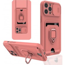 Raftan Topla Iphone 12 Pro Kılıf Zuma Kartvizitli Yüzüklü Silikon - Pembe
