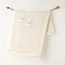 Andywawa Bebek Tri̇ko Battani̇ye  85X100 AC26341 Ekru