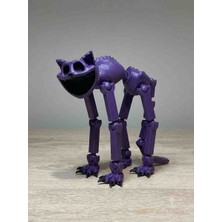 Lagom Poppy Playtime Catnap Hareketli Eklemli Aksiyon Figürü - Orijinal Renkli Smiling Critters Korku Oyunu Karakteri Masaüstü Figür
