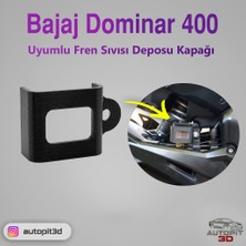 AutoPit 3D Bajaj Dominar 400 Uyumlu Arka Fren Sıvısı Deposu Kapağı