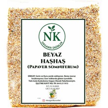 Nk Organik Haşhaş Tohumu Beyaz 50GR
