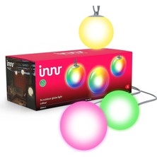 Innr Smart Outdoor Ball Lamp 3'lü - Kazıklı Veya Asılı Kullanımla Çim, Bitki ve Terasta Esnek Dekoratif Aydınlatma