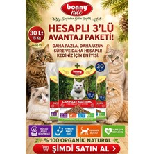 Bonny Nice Doğal Çam Peleti Kedi Kumu 5 Kg 10 Lt x 3 Paket