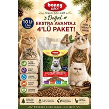 Bonny Nice Doğal Çam Peleti Kedi Kumu 5 kg 10 l x 4 Paket