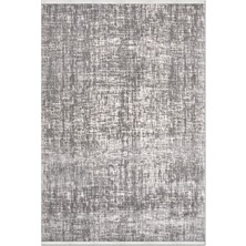 Rugzella Myrtle Gri Krem Modern Soyut Fırça Darbeli Eskitme Desenli Halı