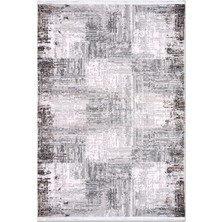 Rugzella Aspen Gri Krem Soft Geçişli Modern Abstract Eskitme Desen Halı