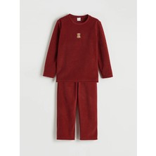 Lc Waikiki Yeni Sezon Kız Çocuk Nakışlı Bisiklet Yaka Pijama Takım