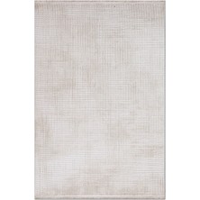 Rugzella Krem Bej Modern Soyut Desenli Dokuma Halı