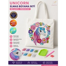 Universal Unicorn Bez Çanta 5d Elmas Boyama Seti Kendin Yap Hobi ve Aktivite Seti