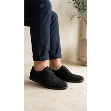 BEREN Erkek Hakiki Deri Süet Ortopedik Taban Klasik Günlük Casual Ayakkabı Bağcıklı Comfort