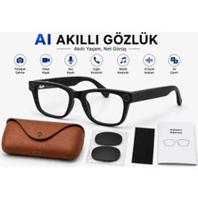 Azurtech Ai Akıllı Gözlük Kameralı Bluetooth Gözlük - Fotoğraf Video Çekimi, Sesli Asistan, Çeviri, Arama ve Müzik Kontrollü Peşin Fiyatına 6 x 1.333