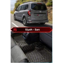 Nissan Townstar Siyah Üzeri Sarı Dikiş 8d Diamond Premium Havuzlu Deri Oto Paspas