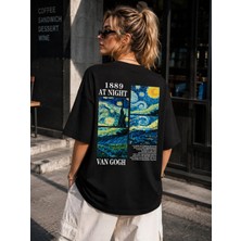 Enb1r Moda Unisex Basic Regular Kalıp Bisiklet Yaka Kısa Kollu Detay Baskılı Günlük Tişört