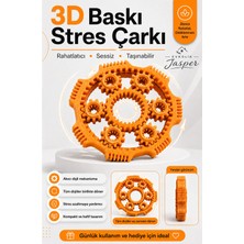 Jasper Turuncu Stres Çarkı / Fidget Spinner/ Dişli Çark