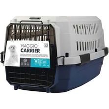 M-Pets Viaggio Carrier Iata Kedi ve Köpek Taşıma Çantası Mavi-Gri 68X47,6X42 cm