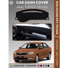 Skoda Rapid (2013-2017) Torpido Örtüsü Ön Göğüs Halı Torpido Koruma Tam Uyum Kaymaz Uv Koruma