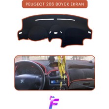 Peugeot 206 Büyük Ekran Uyumlu Torpido Örtüsü | Güneşten Korur | Kolay Montaj | Tam Uyum | T76