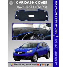Nissan Qashqai J10 (2007-2013) Torpido Örtüsü Ön Göğüs Koruma Araca Özel Çatlamayı Önler Kaymaz