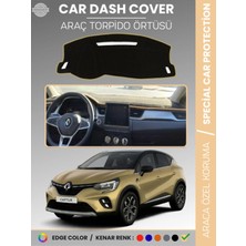 Renault Captur (2019-2024) Torpido Örtüsü Ön Göğüs Koruma Torpido Koruma Araca Özel Tam Uyum