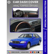 Mercedes S Class W140 (1991-1998) Torpido Örtüsü Premium Kalite Torpido Koruma Özel Kesim Uv Koruma