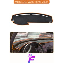 Mercedes W202 (1993-2000) Uyumlu Torpido Örtüsü | Yansıma Önleyici | Kolay Montaj | Tam Koruma | H16