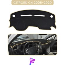 Cıtroen C4 (2005-2020) Uyumlu Ön Göğüs Örtüsü | Yansıma Önleyici | Kolay Montaj | Oto Aksesuar |TA61
