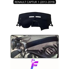 Renault Captur 1 (2013-2019) Uyumlu Torpido Örtüsü | Yansıma Önleyici | Koruma | Hızlı Montaj | J48