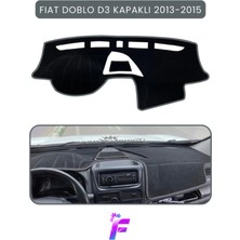 Fıat Doblo D3 (2013-2015) Kapaklı Uyumlu Torpido Örtüsü | Araca Özel Üretim | Kolay Montaj |tb8