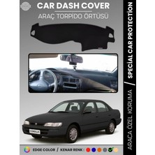 Toyota Corolla E100 (1991-1995) Torpido Örtüsü Ön Göğüs Koruma Araca Özel Çatlamayı Önler Kaymaz