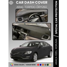 Volvo S60 (2011-2017) Torpido Örtüsü Ön Göğüs Koruma Torpido Koruma Tam Uyum Araca Özel Uv Koruma