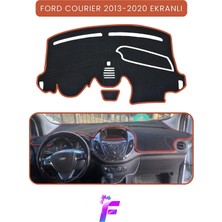 Ford Courier Ekranlı (2013-2020) Torpido Örtüsü | Güneşten Korur | Kolay Montaj | Tam Uyum | TB70