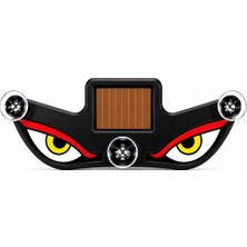 Mobilite Solar Devil Eyes Araç Işıkları Ön/arka Cam Için Güneş Enerjili/usb Bağlantılı LED Işıkları Beyaz-Sarı