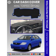 Toyota Corolla E120 (2002-2007) Torpido Örtüsü Ön Göğüs Koruma Araca Özel Çatlamayı Önler Kaymaz