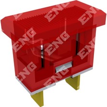 Eng 040201 Dikdörtgen Ikaz Lambası 12 V Kırmızı (Ampullü)