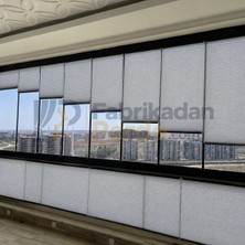 Fabrikadan Perde Esperanza Katlanabilir Plise Perde Cam Balkon ve PVC Pencere Gümüş Grisi 50 x 100 cm'ye Kadar Özel Ölçü