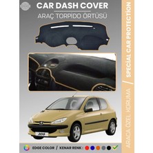 Peugeot 206 Küçük Ekran (1998-2003) Torpido Örtüsü Ön Göğüs Torpido Koruma Birebir Uyum Kaymaz